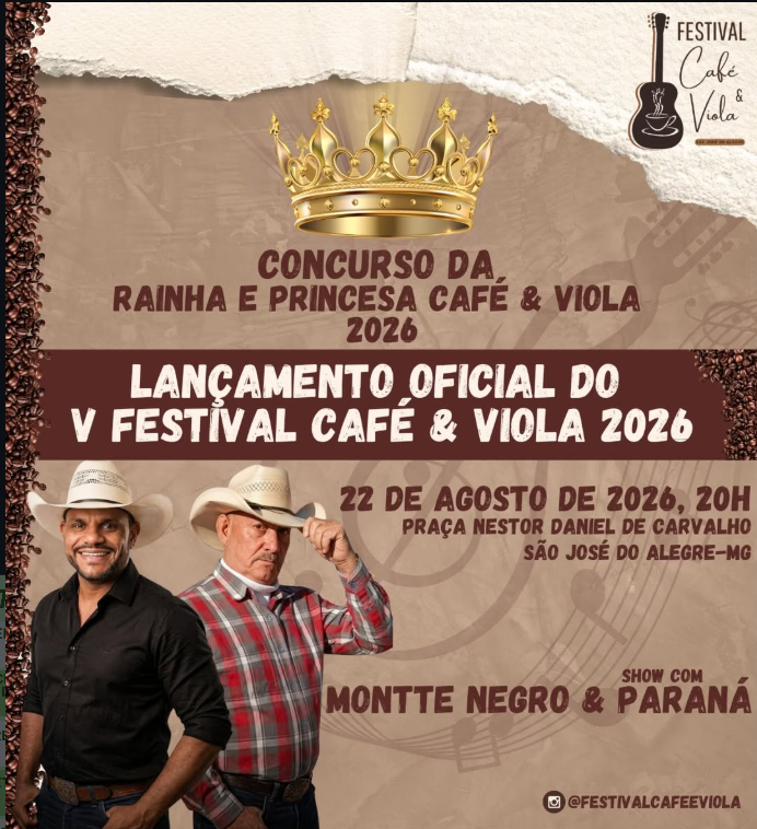 Imagem do aviso V Festival Café & Viola 2026